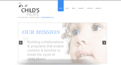 Desktop Screenshot of childshope.org