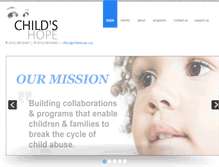 Tablet Screenshot of childshope.org